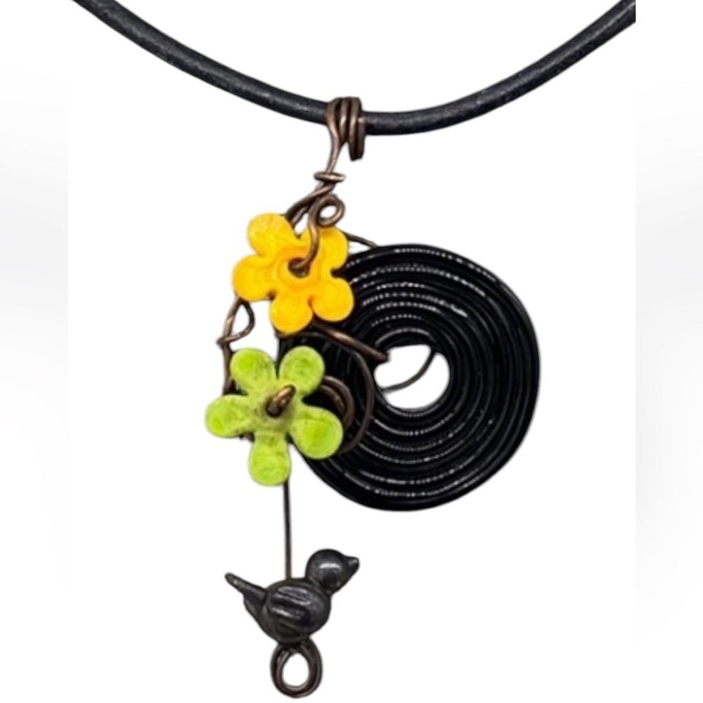 Lampwork spring choker OOAK